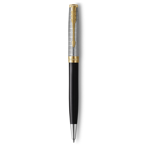 Шариковая ручка Parker Sonnet Premium K537 - Metal Black GT
