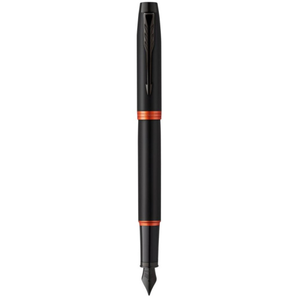 Перьевая ручка Parker IM Vibrant Rings F315 Flame Orange PVD, M