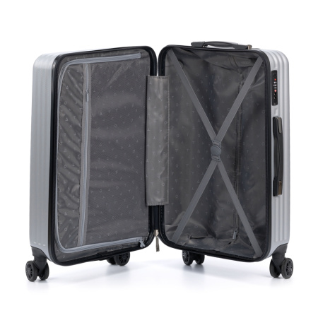 Чемодан TORBER Lama T1919M-Silver