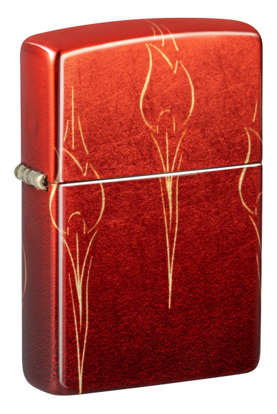Зажигалка ZIPPO Ombre Flames с покрытием 540 Tumbled Brass 48510