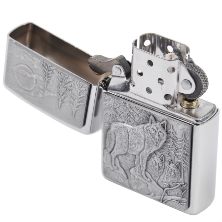 Зажигалка Zippo Classic Brushed Chrome