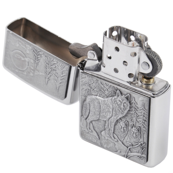 Зажигалка Zippo Classic Brushed Chrome