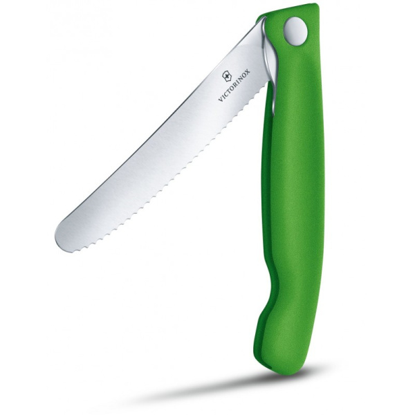 Нож складной для овощей Swiss Classic 11 см VICTORINOX Салатовый