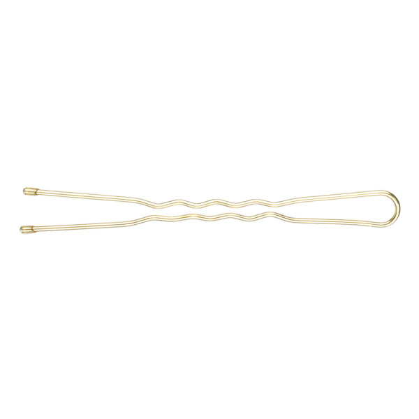 Шпильки Dewal Beauty волна 60мм (24 шт) золотистые