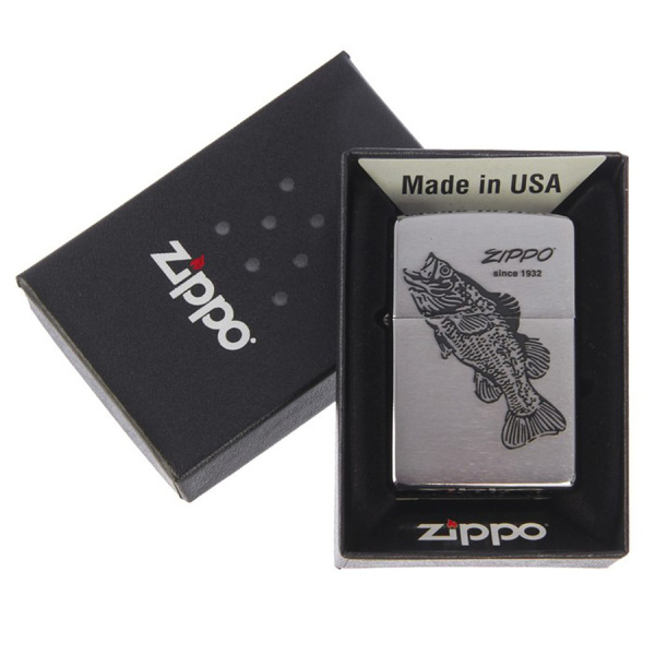 Зажигалка Zippo Black Bass