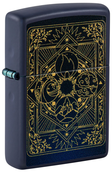 Зажигалка ZIPPO Elements Design с покрытием Navy Matte 48958