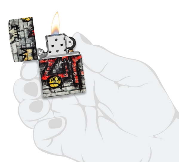 Зажигалка ZIPPO Graffiti King с покрытием 540 Matte 46282