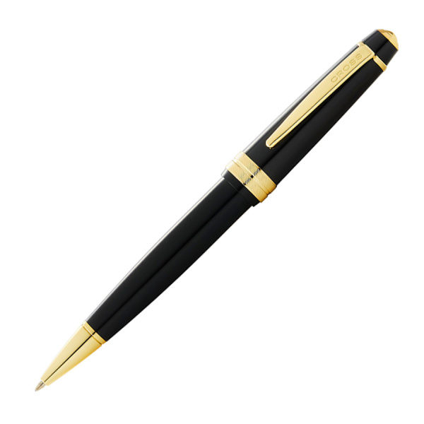 Шариковая ручка Cross Bailey - Light Polished Black Resin and Gold Tone