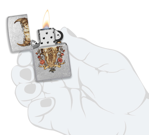 Зажигалка ZIPPO Rick Rietveld с покрытием Street Chrome 48559