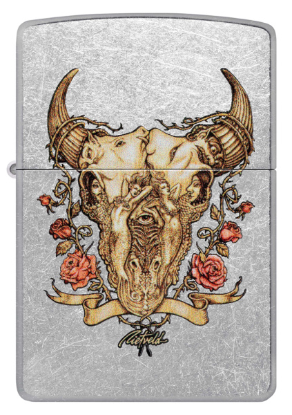 Зажигалка ZIPPO Rick Rietveld с покрытием Street Chrome 48559