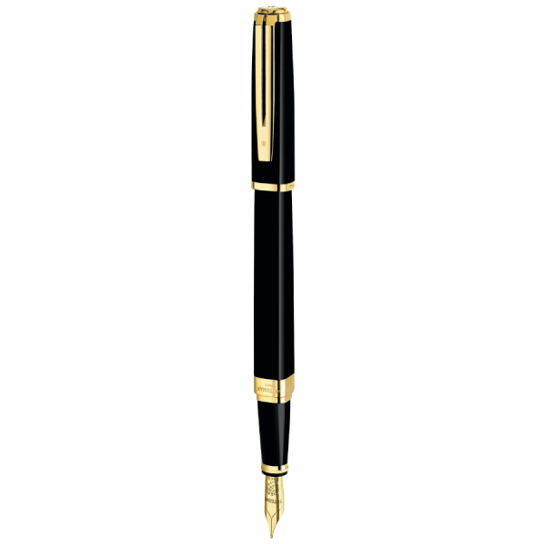 Ручка перьевая Waterman EXCEPTION SLIM BLACK GT F