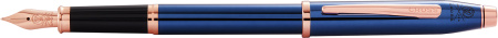 Перьевая ручка Cross Century II Translucent Cobalt Blue Lacquer AT0086-138MF