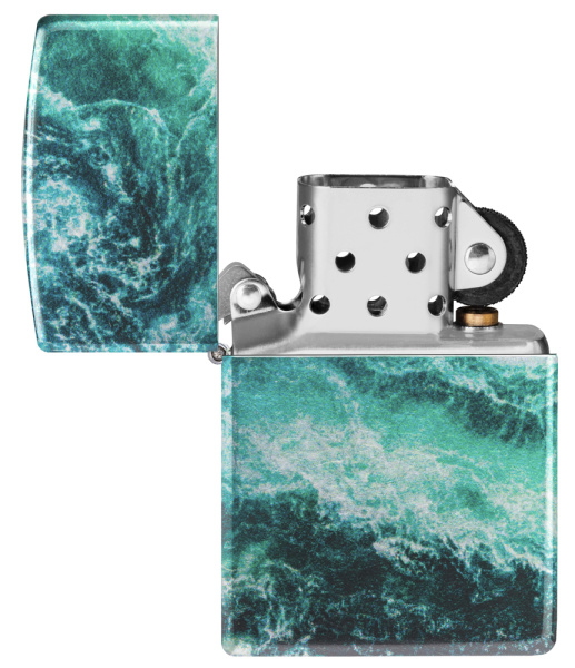 Зажигалка ZIPPO Rogue Wave с покрытием 540 Tumbled Chrome 48621