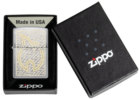 Зажигалка ZIPPO с покрытием Brushed Chrome 48789
