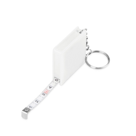 Брелок-рулетка Tape, белый-S