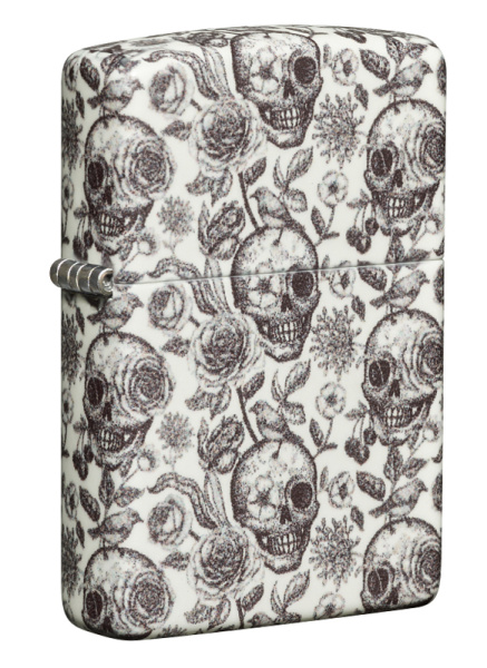 Зажигалка ZIPPO Skeleton с покрытием Glow in the Dark Green 49458