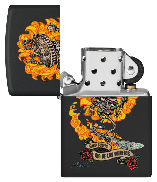 Зажигалка ZIPPO Rick Rietveld с покрытием Black Matte 48954