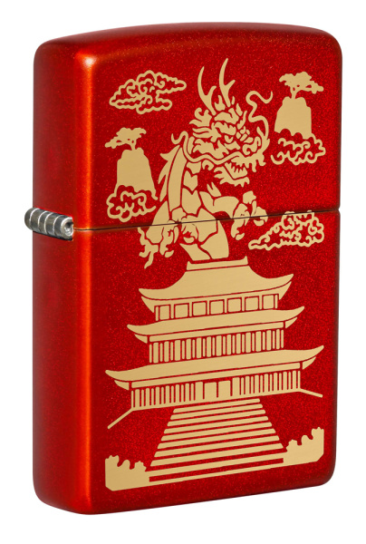 Зажигалка ZIPPO Eastern Design с покрытием Metallic Red 49517