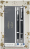 Подарочный набор Parker: Ручка перьевая + ручка шариковая Parker IM - Black CT