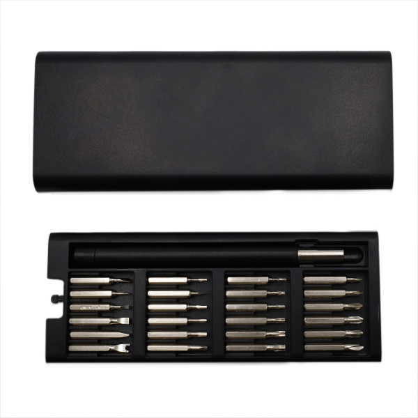 Отвертка с набором из 24 насадок ProTip, чёрная