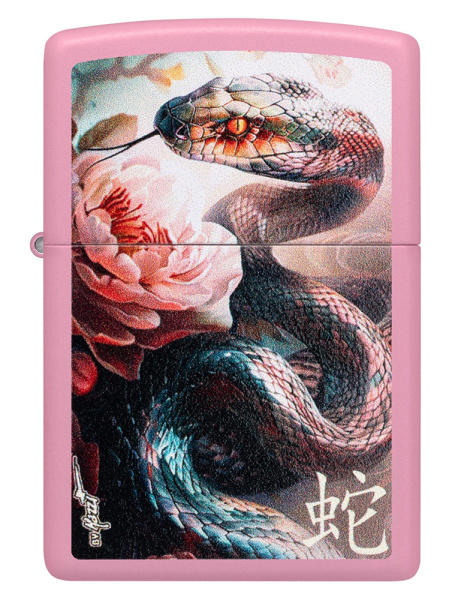 Зажигалка ZIPPO Mazzi® Anaconda с покрытием Pink Matte 46685