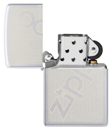  Зажигалка ZIPPO Logo с покрытием Satin Chrome