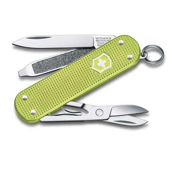 Нож-брелок VICTORINOX Classic SD Alox Colors "Lime Twist" 0.6221.241G