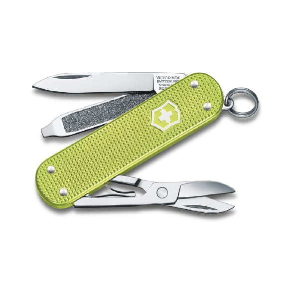 Нож-брелок Classic SD Alox Colors Lime Twist VICTORINOX