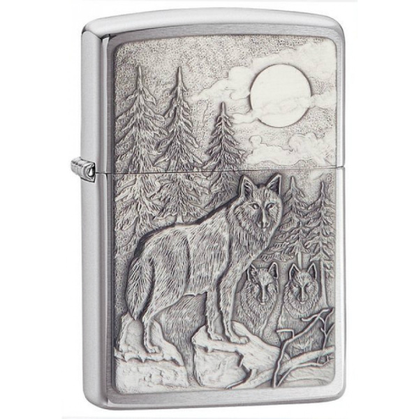 Зажигалка Zippo Classic Brushed Chrome