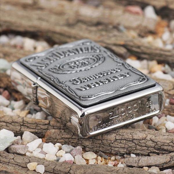 Зажигалка Zippo Jack Daniel's® Label-Pewter Emblem