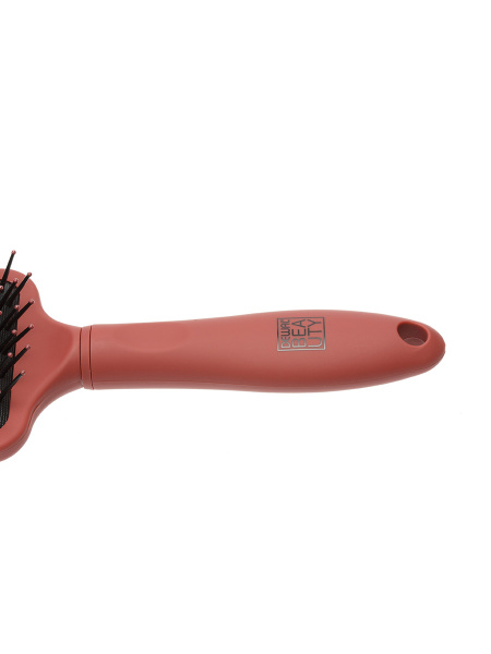 Щетка массажная Dewal Beauty серия "Прованс" с пластиковым штифтом DBPR5Brown