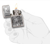 Зажигалка ZIPPO Timberwolves с покрытием Brushed Chrome 20855